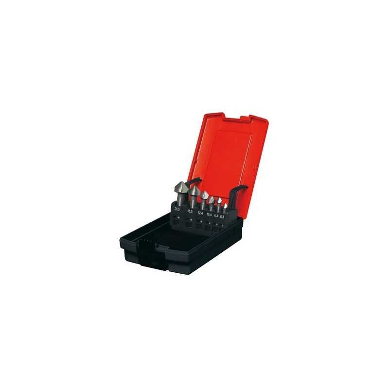 METALWORKS Juego avellanadores cabezas avellanar en estuche MTMS6 34980