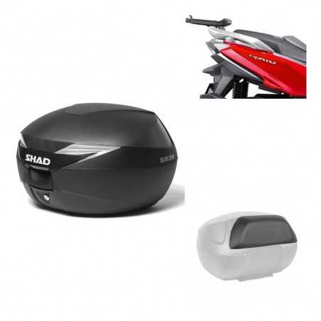 SHAD Baul trasero + herraje montaje respaldo de pasajero SH39 SH 39 KIT-178181