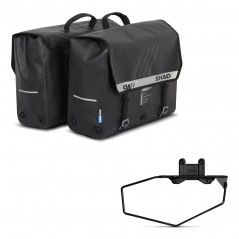 SHAD Alforjas semirrigidas laterales + herraje maletas SW42 KIT-191059