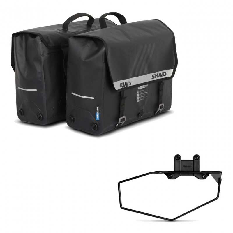SHAD Alforjas semirrigidas laterales + herraje maletas SW42 KIT-191059