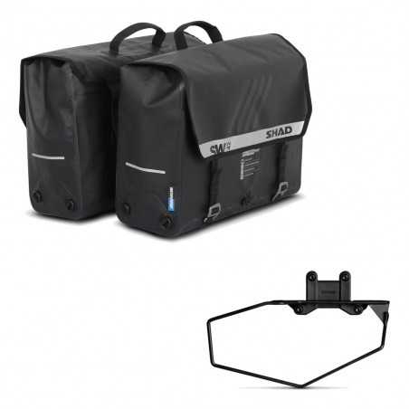 SHAD Alforjas semirrigidas laterales + herraje maletas SW42 KIT-191059