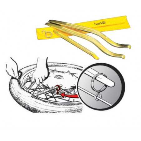 BUZZETTI Kit 3 desmontables profesionales de cromoly para neumáticos [Marca ] 19383