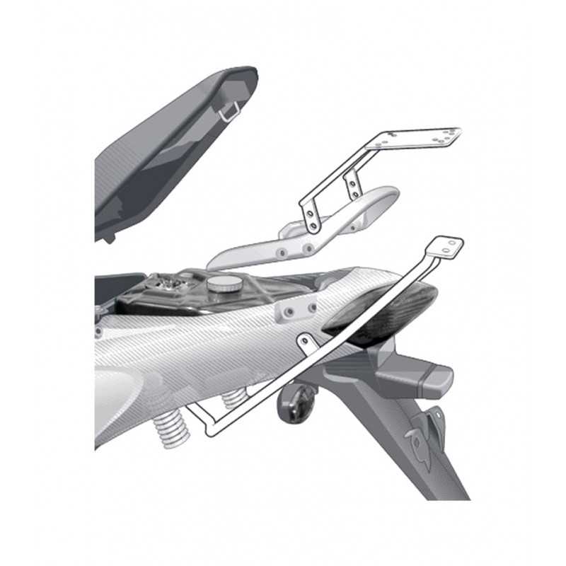 SHAD Anclajes soportes fijaciones herraje baul maleta Top Master H0NN13ST