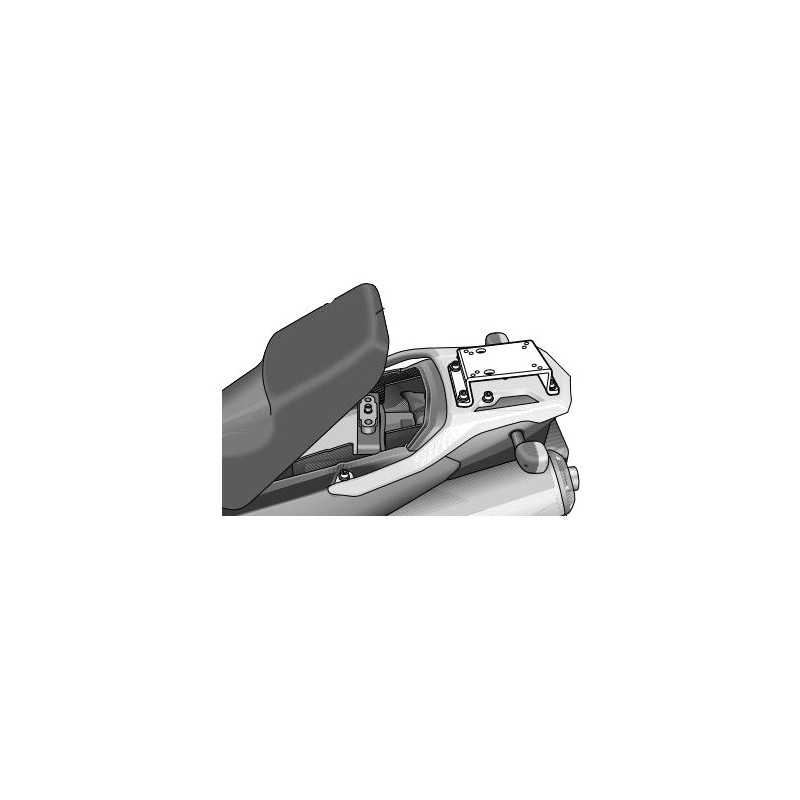 SHAD Anclajes soportes fijaciones herraje baul maleta Top Master S0VS12ST