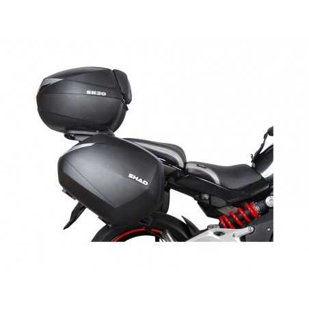 Lateral saddlebags supports, anchors, settings  3P SYSTEM