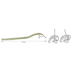 Tire lever, curve for tires
