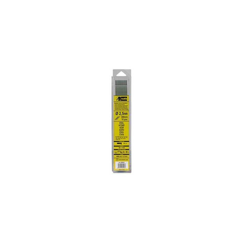Electrodes, rutile, basic welding steel kit 10 pieces  Ø 2,5