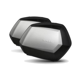 SHAD Maletas laterales de aluminio SC SH35 PREMIUM para moto con diseño aerodinámico y capacidad un casco D0B35200