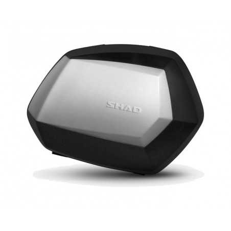 SHAD Maletas laterales de aluminio SC SH35 PREMIUM para moto con diseño aerodinámico y capacidad un casco D0B35200