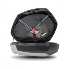 SHAD Maletas laterales de aluminio SC SH35 PREMIUM para moto con diseño aerodinámico y capacidad un casco D0B35200