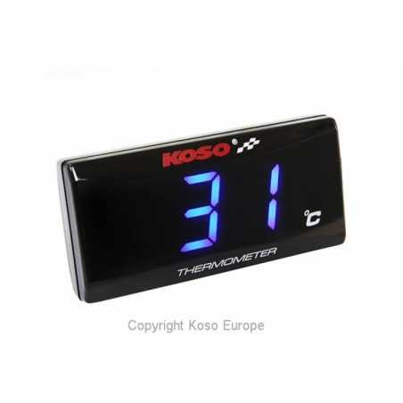 Temperature clock  digital Super Slim azul BA024B10