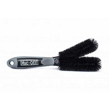 Toothed double cleaning brush Individual Brush 2 Prong