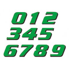 Pack of 5 adhesive numbers of the number 3 115mm