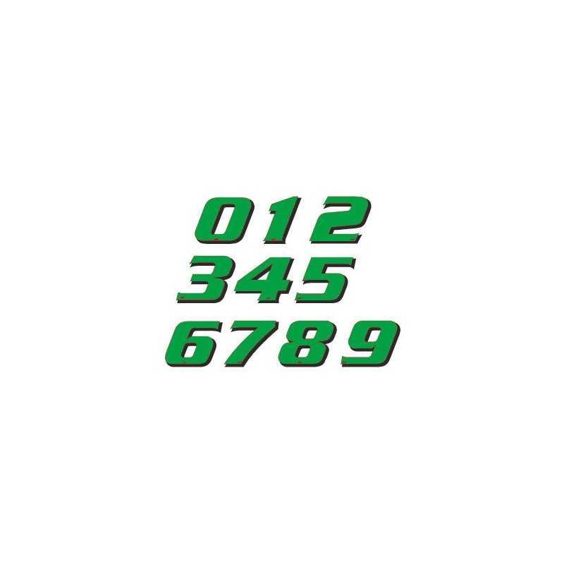 Pack of 5 adhesive numbers of the number 3 115mm