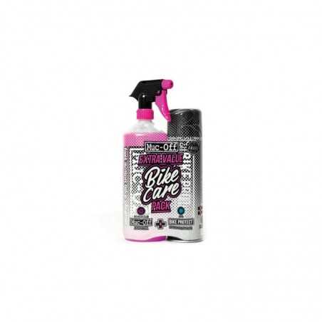 kit pistola limpiador 1l + spray protector para limpieza bicicleta extra value bike care pack