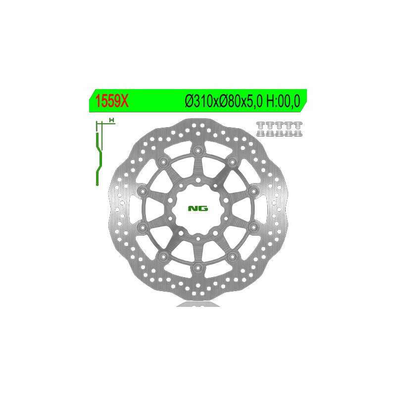 Brake disk  1559X 310x80x5 0