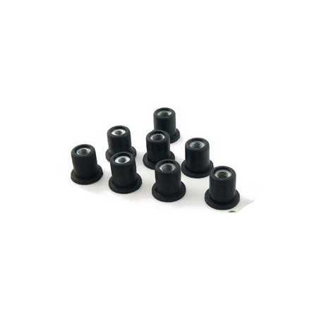 25x rubber silenblocks with faired nut m5