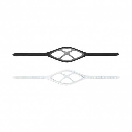 diving mask strap liquidskin - black