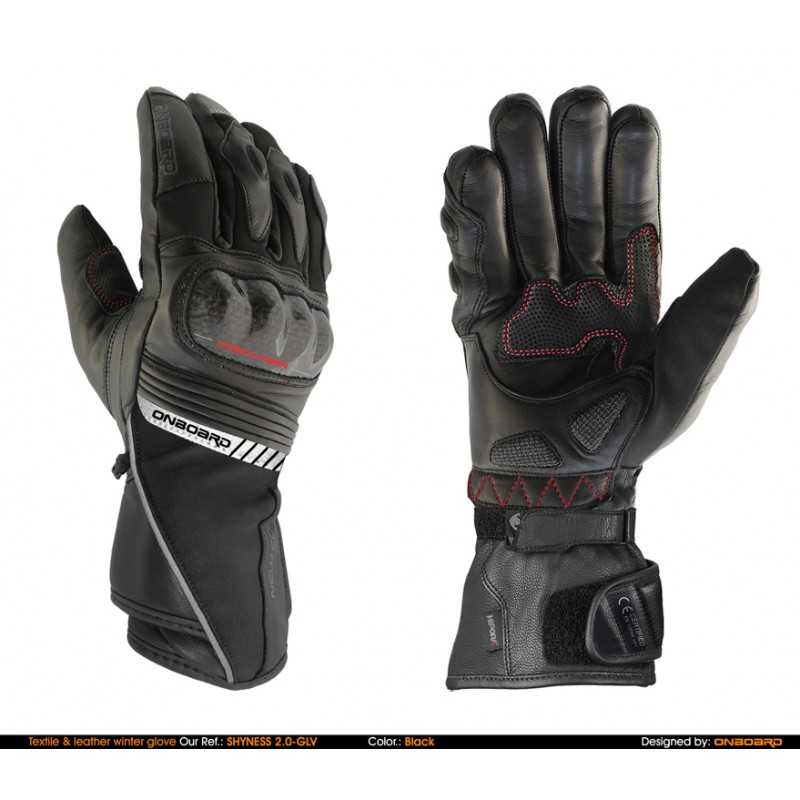 Leather gloves + sanity + carbon protections  SHYNESS 2CE
