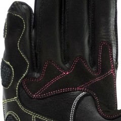 Leather gloves with carbon protections RACING LADY WRX1