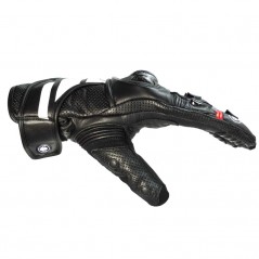 Leather gloves with carbon protections  AIR CARBON