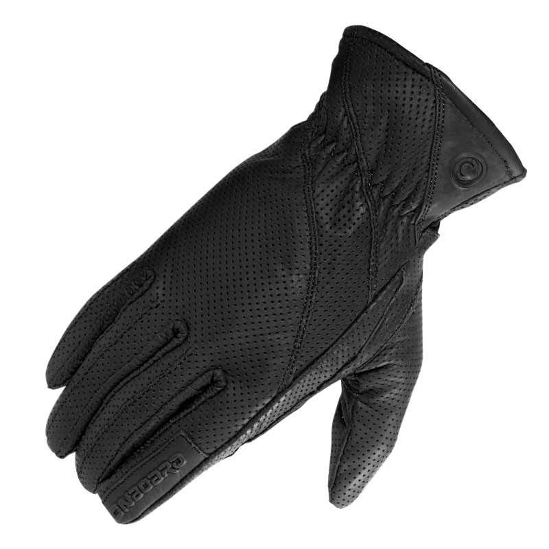 Holed leather gloves  FRESH
