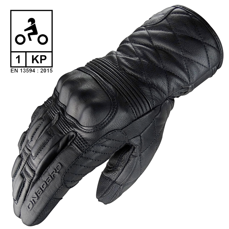 Leather gloves with protections  60'S CLASSIC TS CE