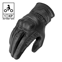 Leather gloves with protections  60'S CLASSIC TS CE