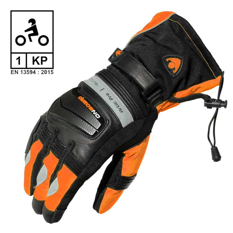 ON BOARD Guantes de Cordura Impermeables ARTIC PRO CE - Diseño Robusto para Climas Fríos GMARPBOF