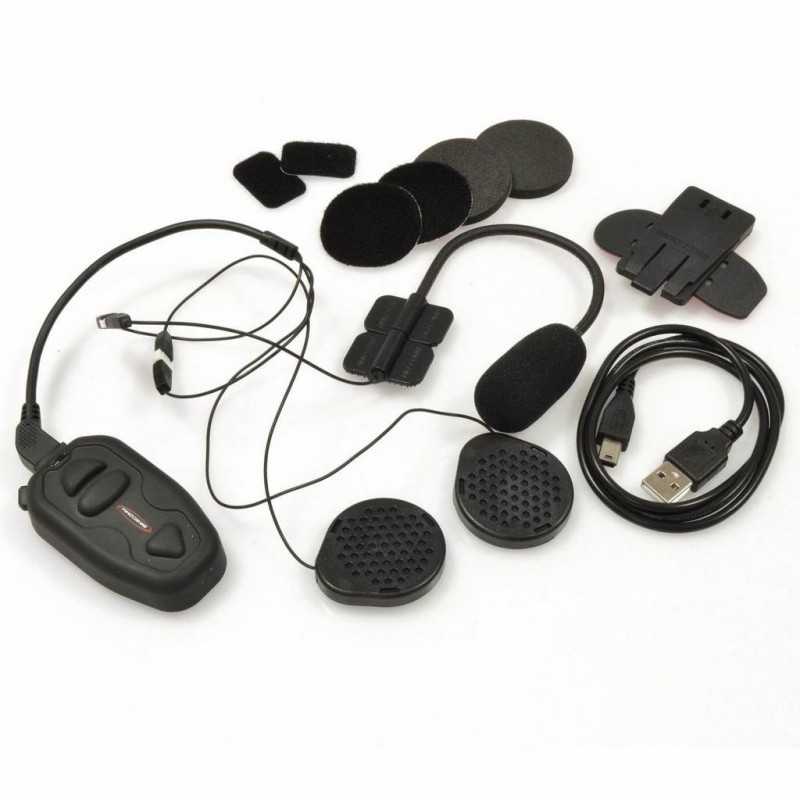 KIT, INTERPHONE, BLUETOOTH, HANDSFREE, INDIVIDUAL, BIKECOOM, SALUT