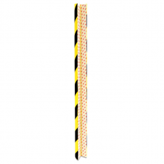 METALWORKS Esquinera acolchado proteccion pared con adhesivo 3M NEGRA/AMARILLA 75cm X 40mm 35025