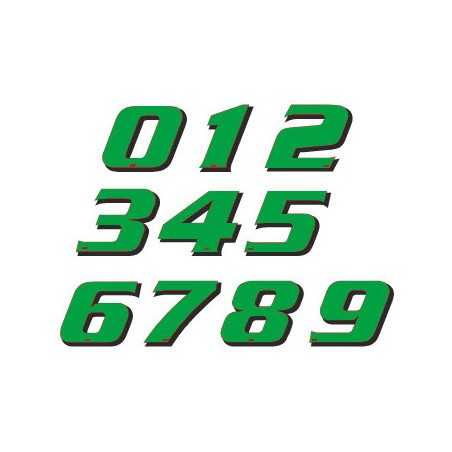 Pack of 5 adhesive numbers of the number 4 115mm