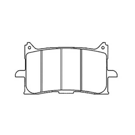 Front brake pad set  AFRICA TWIN 1000 83X39.7X8