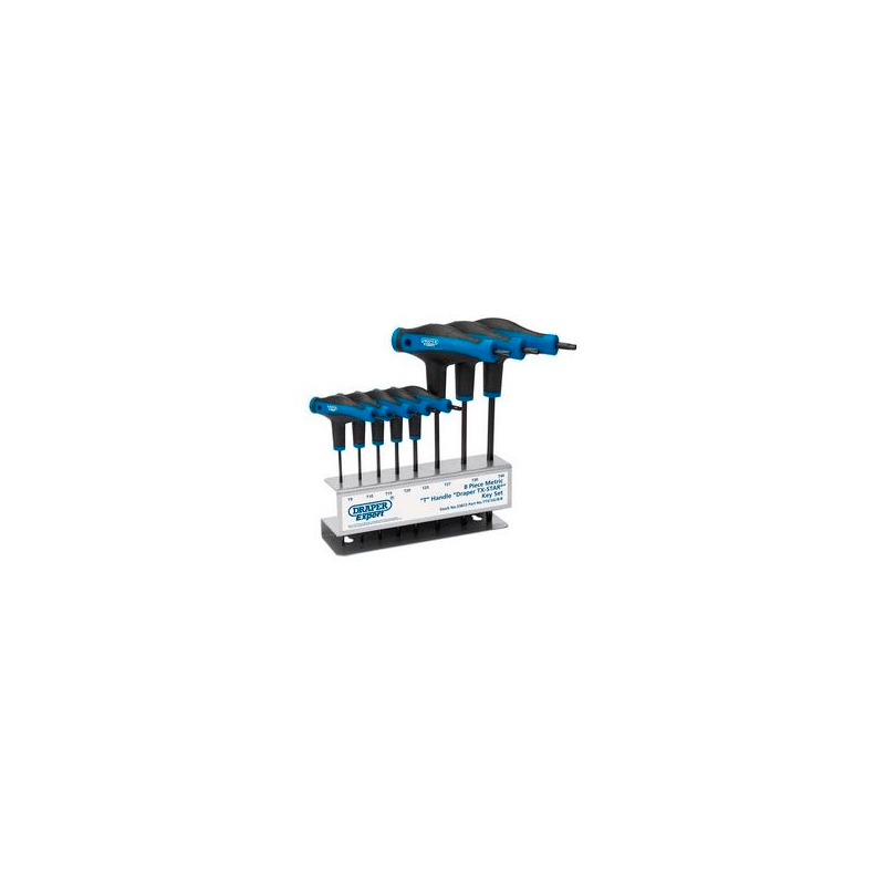 Set of 8 6-sided male torx keys  T/L