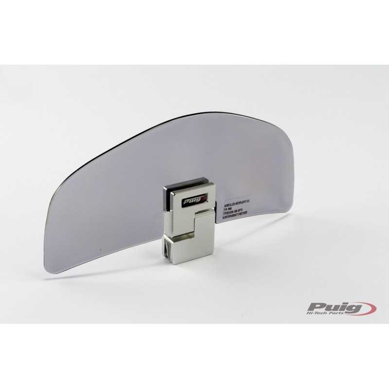 Air deflector dome added to visor, radius 300mm (curve down)