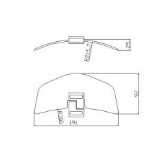 PUIG Deflector de aire universal para cúpula moto 300 MM la marca 4717