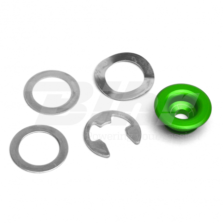 Aluminum bushing for floating brake disc  -