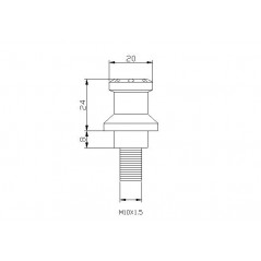 PUIG Diabolos HI-TECH soportes caballete basculante diam. 10mm 5988