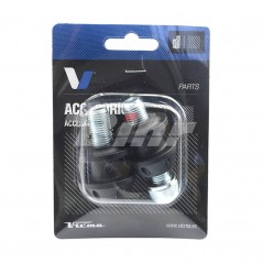 V PARTS Knobs diabolos adaptadores basculante caballete (Negro) M12 668NR