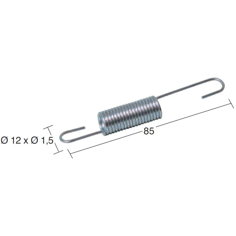 Spring, sawhorse, lateral  /Motor Minarelli