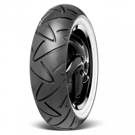 CONTINENTAL Cubierta neumatico ContiTwist WW - banda blanca 12´´ 130/70-12 M/C 62P TL 48980