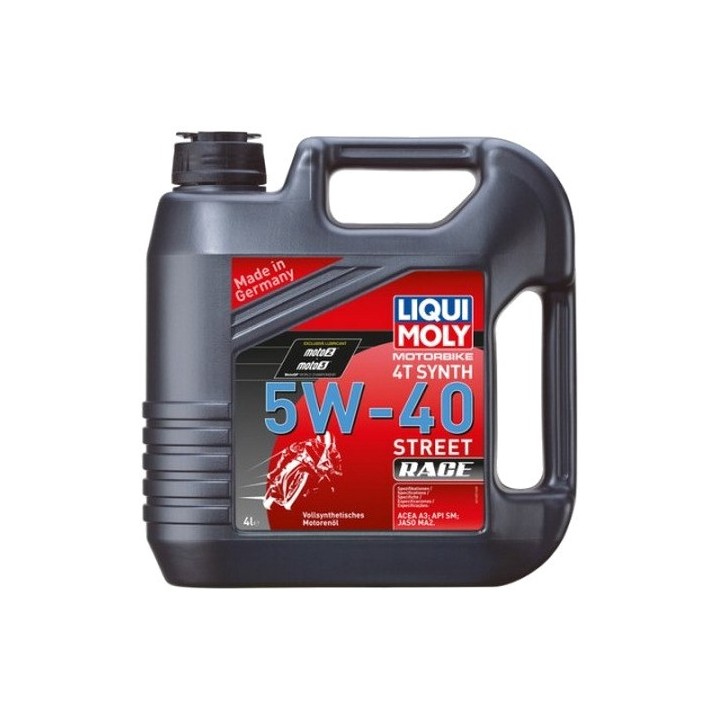 LIQUIMOLY Aceite lubricante para motor 4L Motorbike 4T 100% sintético 5W-40 Street Race 1685 23055