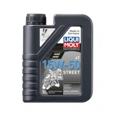 LIQUIMOLY Aceite lubricante para motor 1L Motorbike 4T semi-sintético 15W-50 Street 2555 23028