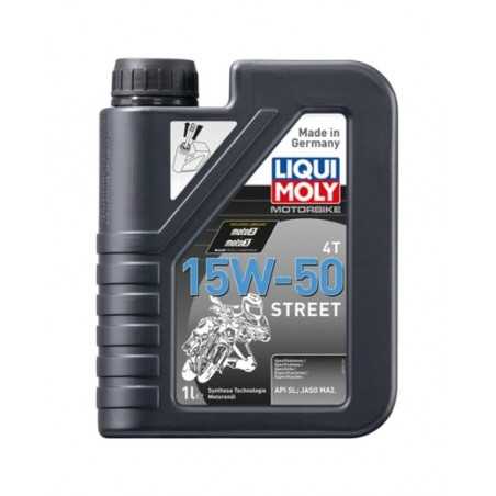 LIQUIMOLY Aceite lubricante para motor 1L Motorbike 4T semi-sintético 15W-50 Street 2555 23028