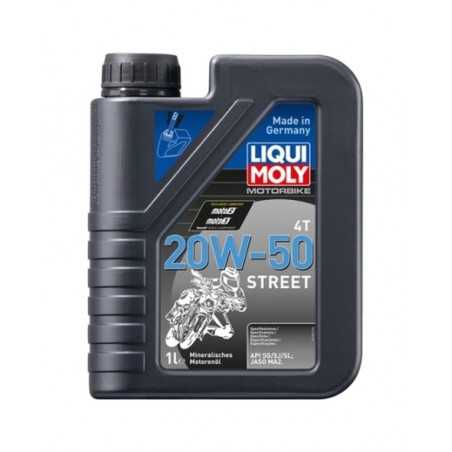 LIQUIMOLY Aceite lubricante para motor 1L Motorbike 4T mineral 20W-50 Street 1500 23036