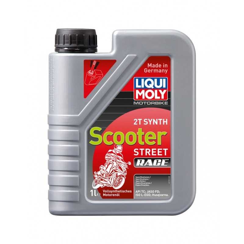 LIQUIMOLY Bote de aceite 1 L 2T SYNT SCOOTER STREET RACE 20000027