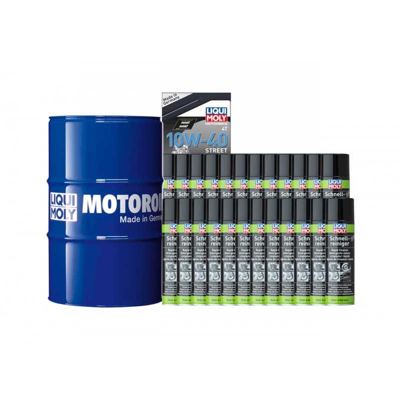 Synthetic oil drum + brake cleaner pack  205 L 10W-40 | 24 U 500 ML