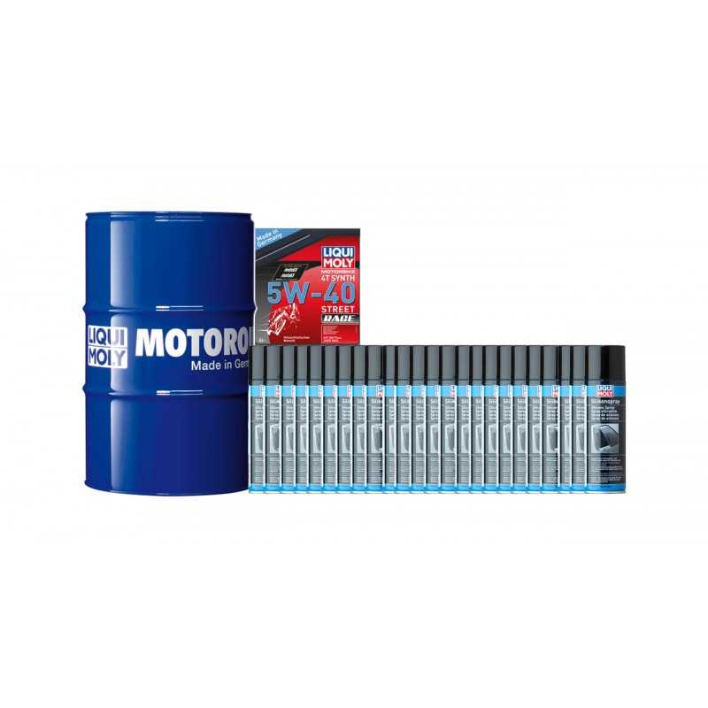 Synthetic oil drum pack + silicone treatment  205L 5W-40 | + 24 U 300 ML