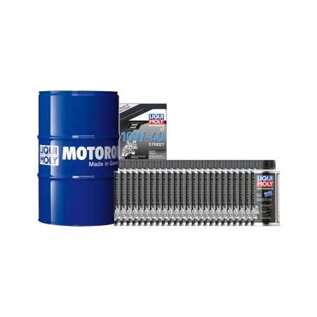 Oil drum pack + antifriction  205L 10W-40 + 24 MOS2 125 ML