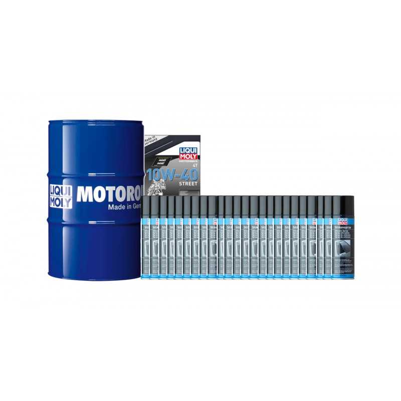 Synthetic oil drum pack + silicone treatment  205L 10W-40 | 24 U 300 ML